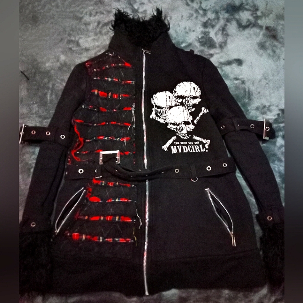 EXTREMELY RARE Women'sVintage K Star Punk/ MVDGirls bondage jacket in size small